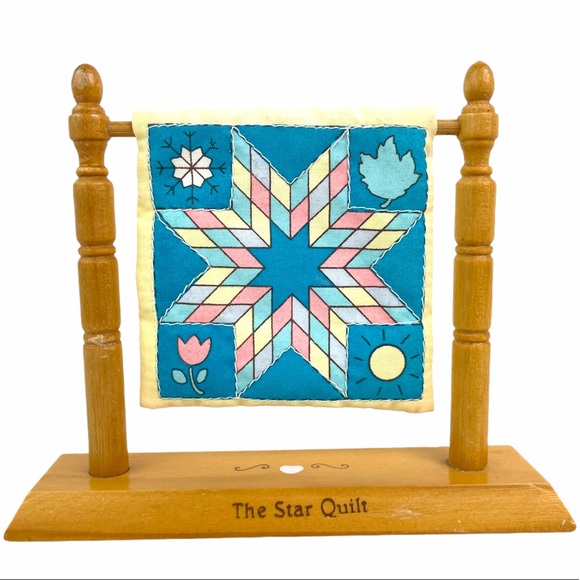 Enesco Star Quilt Patterns of Life Miniature 1995 - Picture 1 of 10